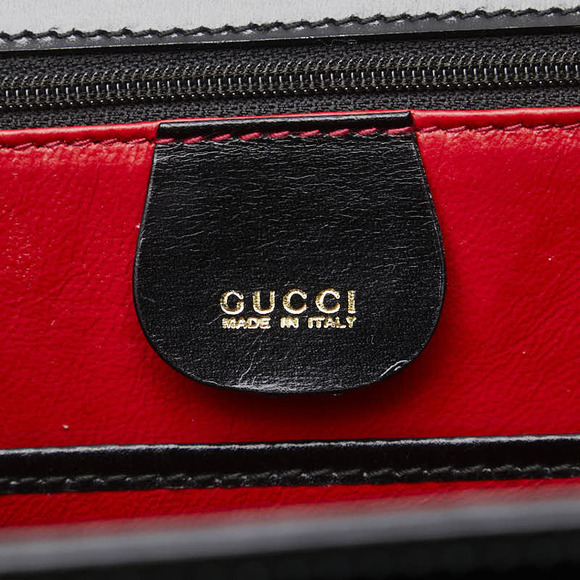 Gucci Bamboo Shoulder Bag Black Brown Leather - Picture 10 of 10